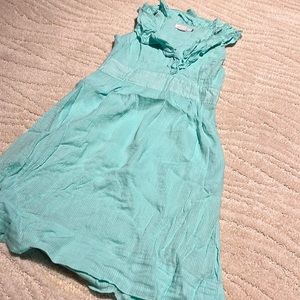Beautiful Seersucker aqua color dress